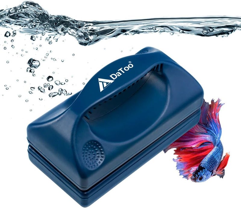 DATOO Aquarium Mini Magnetic Scrubber Scraper Small Fish Tank Cleaner Nano Glass Aquarium Cleaning Tools with Super Strong Magnet (Max) - Image 1